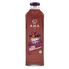 Jugo Manzana Ciruela Orgánico 1L  (Botella de Vidrio) | Ama Time